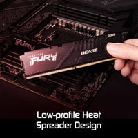 Kingston FURY Beast (KF560C36BBE2K2-64) 64GB (32GB x 2) System Memory, 6000MT/s, DDR5, CL36, DIMM, Black Kingston FURY Beast (KF560C36BBE2K2-64) 64GB (32GB x 2) System Memory, 6000MT/s, DDR5, CL36, DIMM, Black